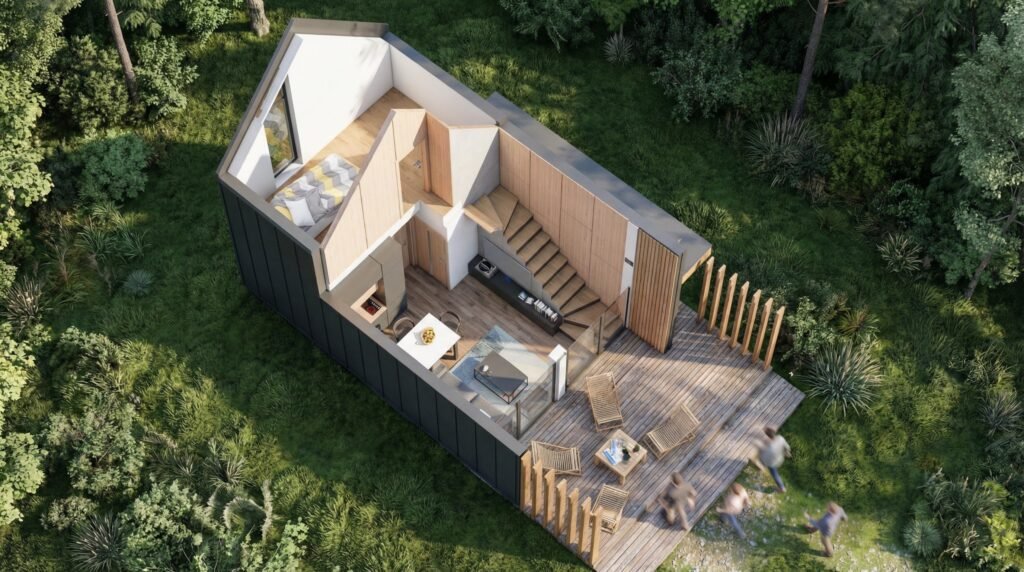 Domek do 70 metrow kwadratowych koncepcja 2