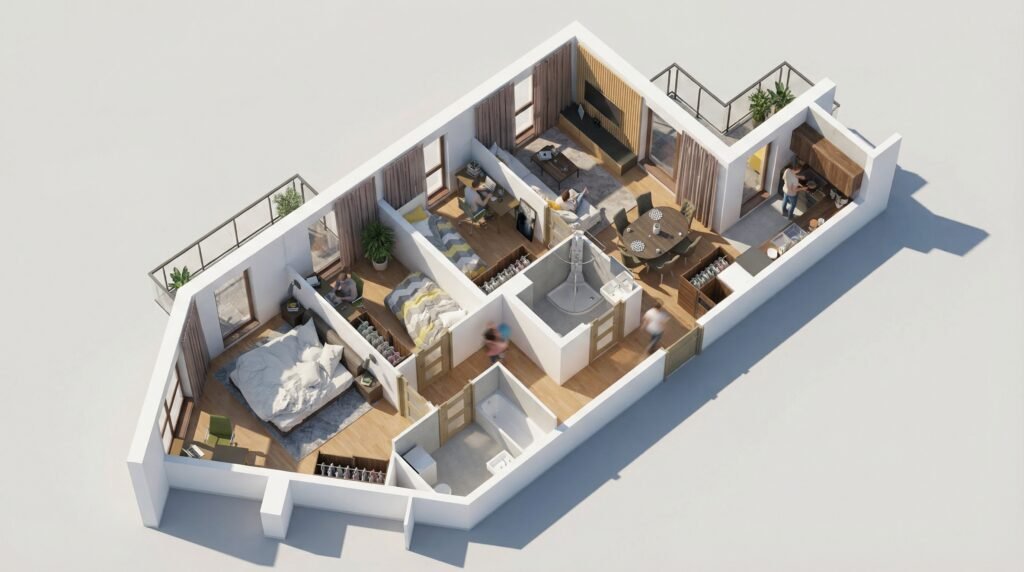 Wnętrze lokalu mieszkalnego